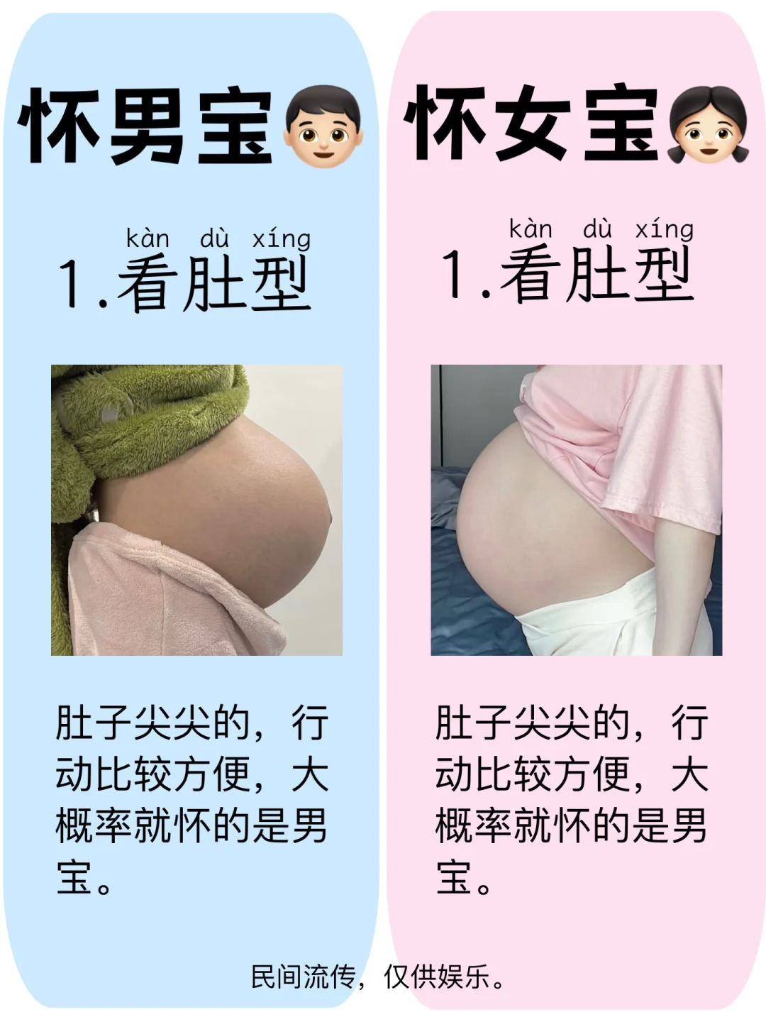 已生！民间怀男宝女宝3秒自测！